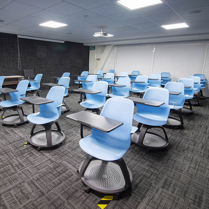 Estudiantes en actividades dentro del campus IUEM